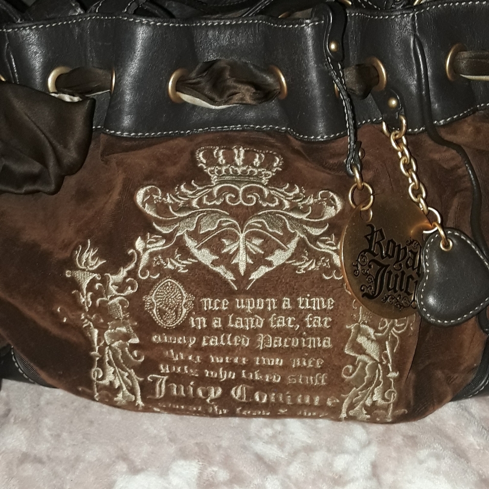 Vintage Juicy Couture Velvet Hobo Bag